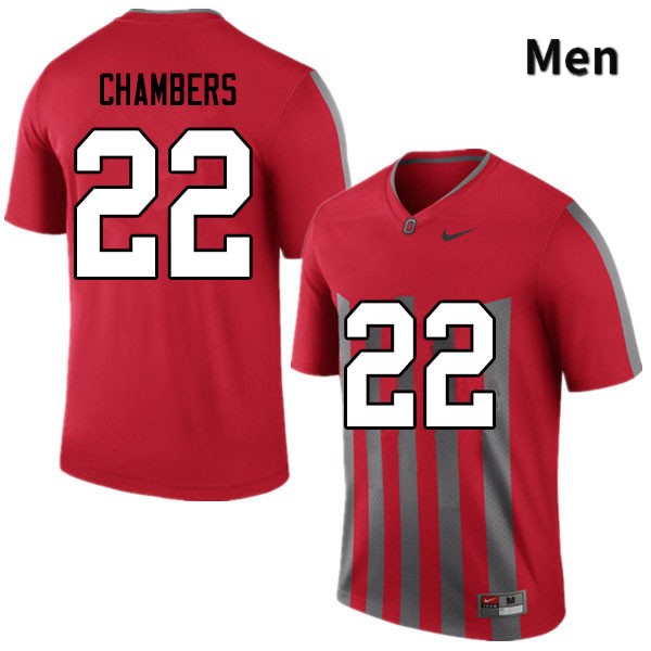 Men's Ohio State Buckeyes #22 Steele Chambers Retro Authentic College Stitched Football Jersey 23SX045HV